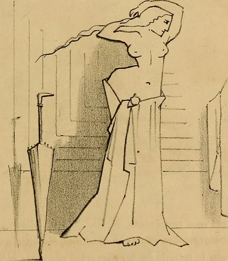 An illustration from Promenade charivarique au Salon de Bruxelles 1845, 1845, leaf 16