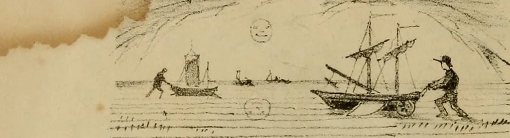 An illustration from Promenade charivarique au Salon de Bruxelles 1845, 1845, leaf 19