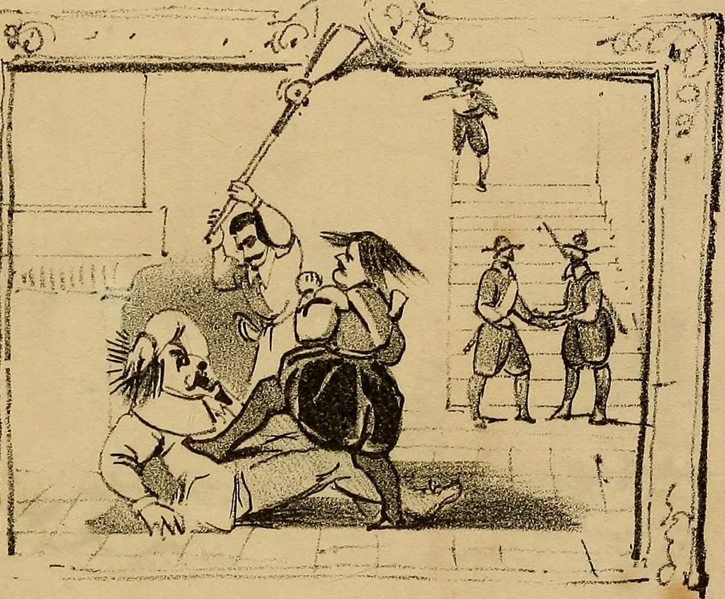 An illustration from Promenade charivarique au Salon de Bruxelles 1845, 1845, leaf 20