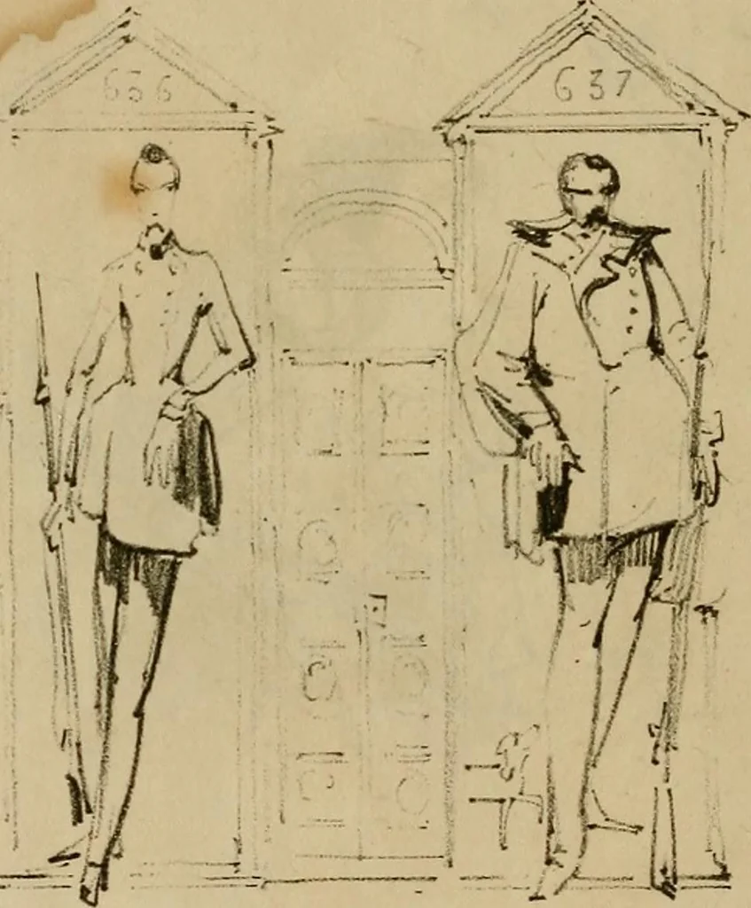 An illustration from Promenade charivarique au Salon de Bruxelles 1845, 1845, leaf 29