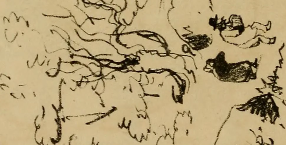 An illustration from Promenade charivarique au Salon de Bruxelles 1845, 1845, leaf 35