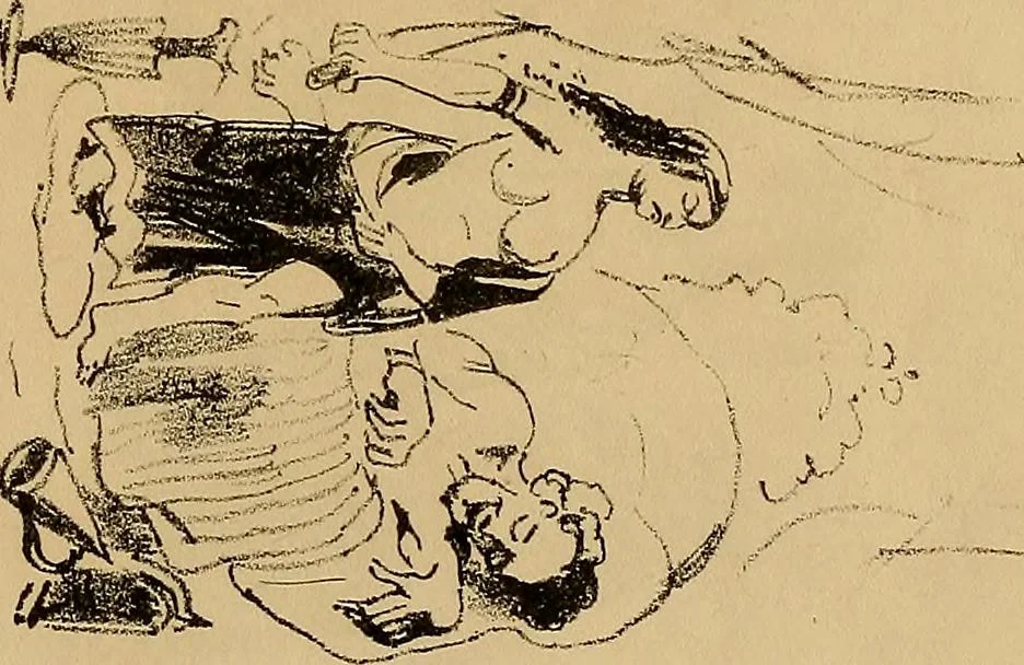 An illustration from Promenade charivarique au Salon de Bruxelles 1845, 1845, leaf 40