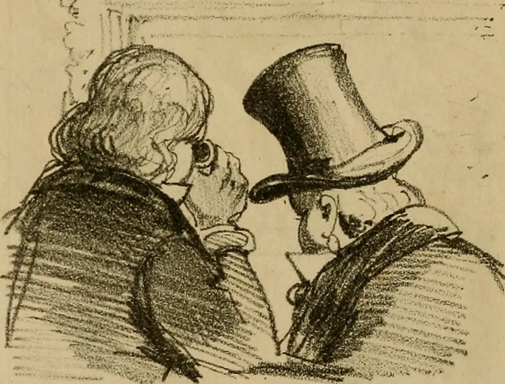 An illustration from Promenade charivarique au Salon de Bruxelles 1845, 1845, leaf 53