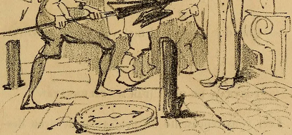 An illustration from Promenade charivarique au Salon de Bruxelles 1845, 1845, leaf 60
