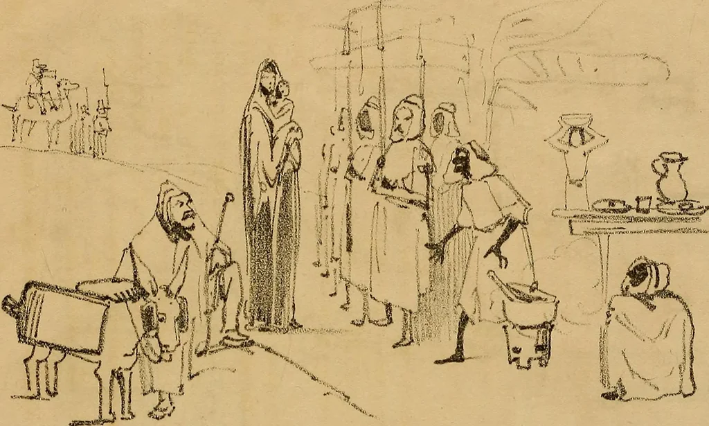 An illustration from Promenade charivarique au Salon de Bruxelles 1845, 1845, leaf 68