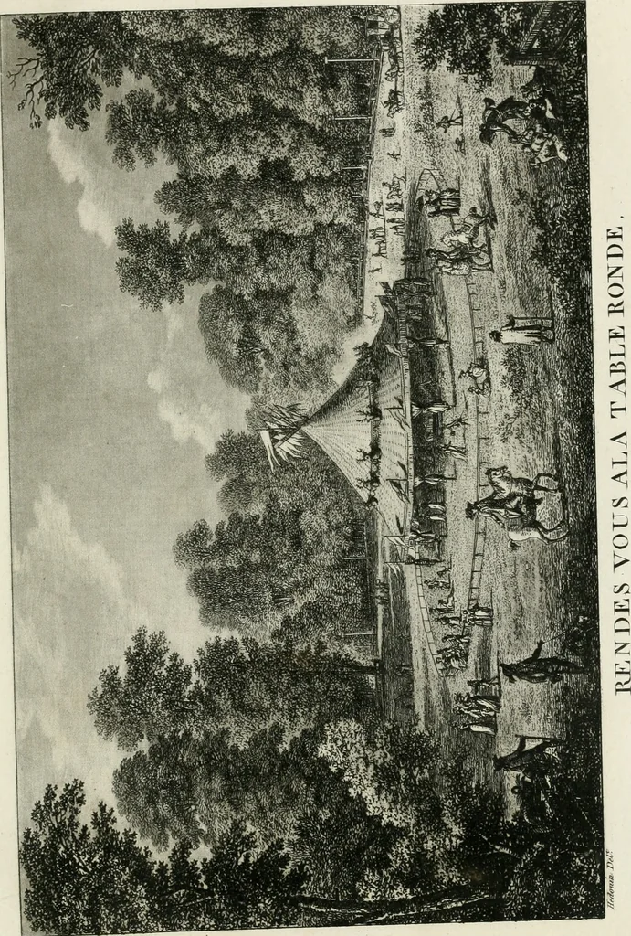 An illustration from Promenades, ou, Itinéraire des jardins de Chantilly : orné d'un plan et de vingt estampes qui en représentent les principales vues, 1791, leaf 106