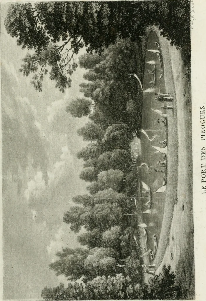 An illustration from Promenades, ou, Itinéraire des jardins de Chantilly : orné d'un plan et de vingt estampes qui en représentent les principales vues, 1791, leaf 54