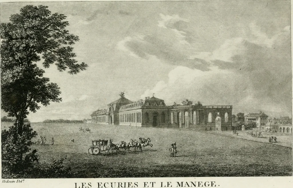 An illustration from Promenades, ou, Itinéraire des jardins de Chantilly : orné d'un plan et de vingt estampes qui en représentent les principales vues, 1791, leaf 98