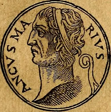 An illustration from Prontvario de le medaglie de piv illvstri, & fulgenti huomini & donne, dal pricipio del mondo insino al presente tempo.., 1553, leaf 100