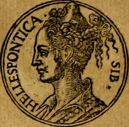 An illustration from Prontvario de le medaglie de piv illvstri, & fulgenti huomini & donne, dal pricipio del mondo insino al presente tempo.., 1553, leaf 101