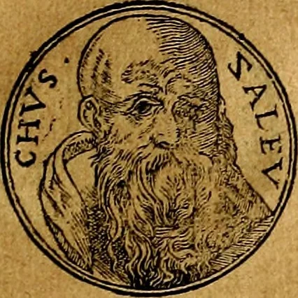 An illustration from Prontvario de le medaglie de piv illvstri, & fulgenti huomini & donne, dal pricipio del mondo insino al presente tempo.., 1553, leaf 102