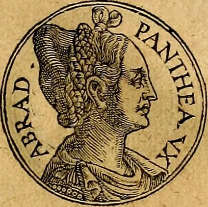 An illustration from Prontvario de le medaglie de piv illvstri, & fulgenti huomini & donne, dal pricipio del mondo insino al presente tempo.., 1553, leaf 108