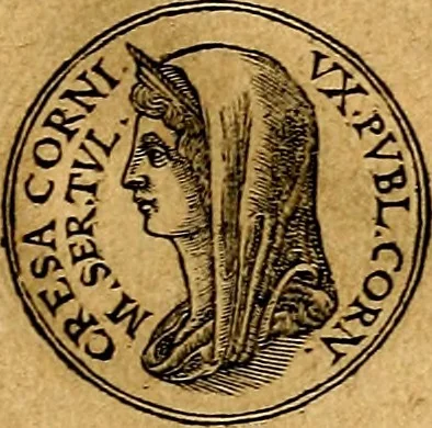 An illustration from Prontvario de le medaglie de piv illvstri, & fulgenti huomini & donne, dal pricipio del mondo insino al presente tempo.., 1553, leaf 112