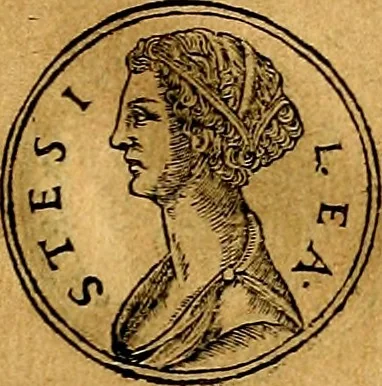 An illustration from Prontvario de le medaglie de piv illvstri, & fulgenti huomini & donne, dal pricipio del mondo insino al presente tempo.., 1553, leaf 126