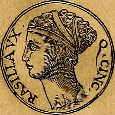 An illustration from Prontvario de le medaglie de piv illvstri, & fulgenti huomini & donne, dal pricipio del mondo insino al presente tempo.., 1553, leaf 128