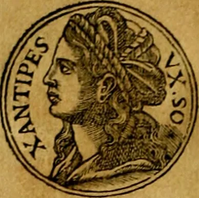An illustration from Prontvario de le medaglie de piv illvstri, & fulgenti huomini & donne, dal pricipio del mondo insino al presente tempo.., 1553, leaf 129