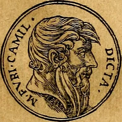 An illustration from Prontvario de le medaglie de piv illvstri, & fulgenti huomini & donne, dal pricipio del mondo insino al presente tempo.., 1553, leaf 136