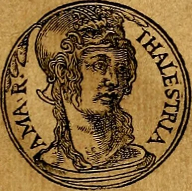 An illustration from Prontvario de le medaglie de piv illvstri, & fulgenti huomini & donne, dal pricipio del mondo insino al presente tempo.., 1553, leaf 142