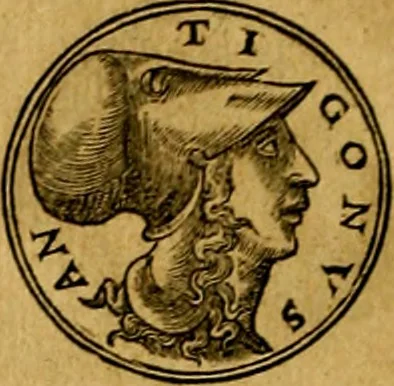 An illustration from Prontvario de le medaglie de piv illvstri, & fulgenti huomini & donne, dal pricipio del mondo insino al presente tempo.., 1553, leaf 147