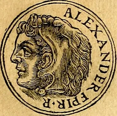An illustration from Prontvario de le medaglie de piv illvstri, & fulgenti huomini & donne, dal pricipio del mondo insino al presente tempo.., 1553, leaf 148