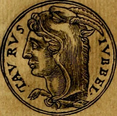 An illustration from Prontvario de le medaglie de piv illvstri, & fulgenti huomini & donne, dal pricipio del mondo insino al presente tempo.., 1553, leaf 181