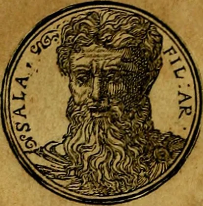 An illustration from Prontvario de le medaglie de piv illvstri, & fulgenti huomini & donne, dal pricipio del mondo insino al presente tempo.., 1553, leaf 19