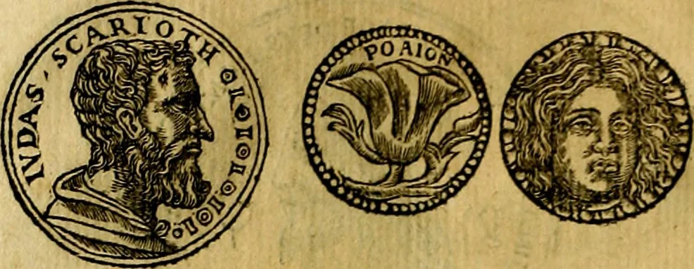 An illustration from Prontvario de le medaglie de piv illvstri, & fulgenti huomini & donne, dal pricipio del mondo insino al presente tempo.., 1553, leaf 195