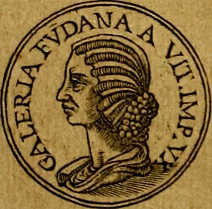An illustration from Prontvario de le medaglie de piv illvstri, & fulgenti huomini & donne, dal pricipio del mondo insino al presente tempo.., 1553, leaf 215