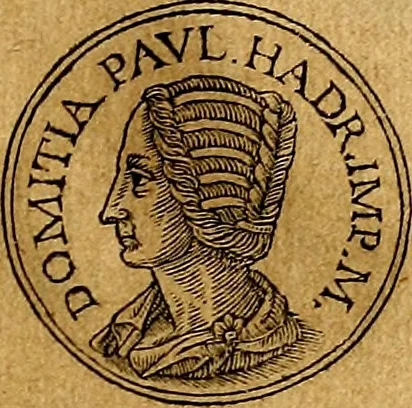 An illustration from Prontvario de le medaglie de piv illvstri, & fulgenti huomini & donne, dal pricipio del mondo insino al presente tempo.., 1553, leaf 222