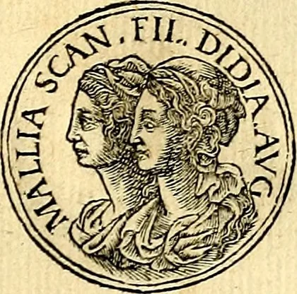 An illustration from Prontvario de le medaglie de piv illvstri, & fulgenti huomini & donne, dal pricipio del mondo insino al presente tempo.., 1553, leaf 232