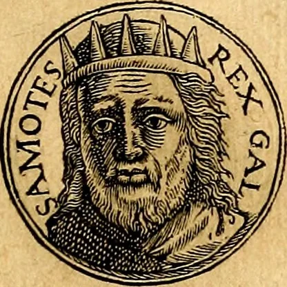 An illustration from Prontvario de le medaglie de piv illvstri, & fulgenti huomini & donne, dal pricipio del mondo insino al presente tempo.., 1553, leaf 24