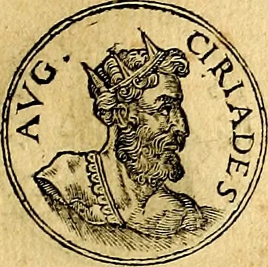 An illustration from Prontvario de le medaglie de piv illvstri, & fulgenti huomini & donne, dal pricipio del mondo insino al presente tempo.., 1553, leaf 244