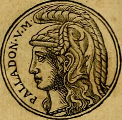 An illustration from Prontvario de le medaglie de piv illvstri, & fulgenti huomini & donne, dal pricipio del mondo insino al presente tempo.., 1553, leaf 27