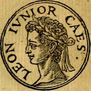 An illustration from Prontvario de le medaglie de piv illvstri, & fulgenti huomini & donne, dal pricipio del mondo insino al presente tempo.., 1553, leaf 283