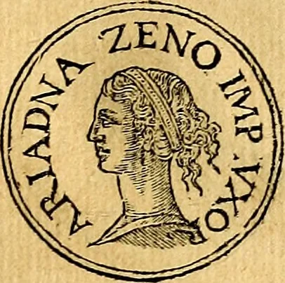 An illustration from Prontvario de le medaglie de piv illvstri, & fulgenti huomini & donne, dal pricipio del mondo insino al presente tempo.., 1553, leaf 284