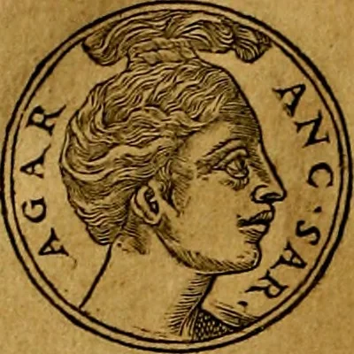 An illustration from Prontvario de le medaglie de piv illvstri, & fulgenti huomini & donne, dal pricipio del mondo insino al presente tempo.., 1553, leaf 31