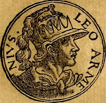 An illustration from Prontvario de le medaglie de piv illvstri, & fulgenti huomini & donne, dal pricipio del mondo insino al presente tempo.., 1553, leaf 310