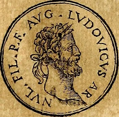An illustration from Prontvario de le medaglie de piv illvstri, & fulgenti huomini & donne, dal pricipio del mondo insino al presente tempo.., 1553, leaf 320