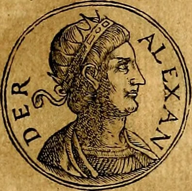An illustration from Prontvario de le medaglie de piv illvstri, & fulgenti huomini & donne, dal pricipio del mondo insino al presente tempo.., 1553, leaf 322