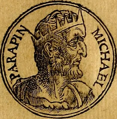 An illustration from Prontvario de le medaglie de piv illvstri, & fulgenti huomini & donne, dal pricipio del mondo insino al presente tempo.., 1553, leaf 344