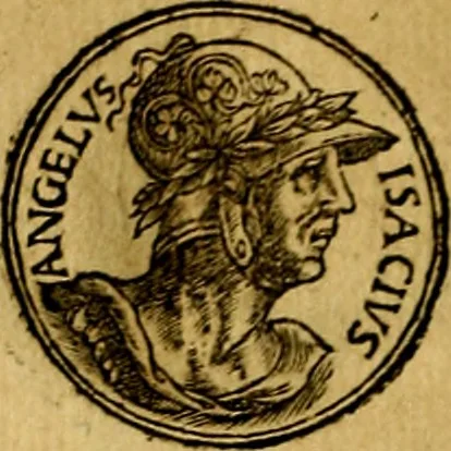 An illustration from Prontvario de le medaglie de piv illvstri, & fulgenti huomini & donne, dal pricipio del mondo insino al presente tempo.., 1553, leaf 353