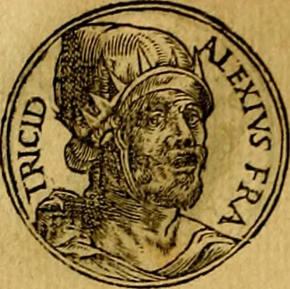 An illustration from Prontvario de le medaglie de piv illvstri, & fulgenti huomini & donne, dal pricipio del mondo insino al presente tempo.., 1553, leaf 355