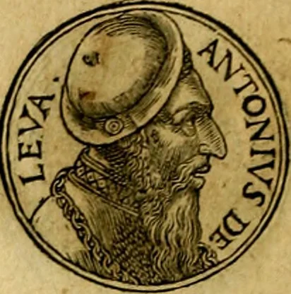 An illustration from Prontvario de le medaglie de piv illvstri, & fulgenti huomini & donne, dal pricipio del mondo insino al presente tempo.., 1553, leaf 413