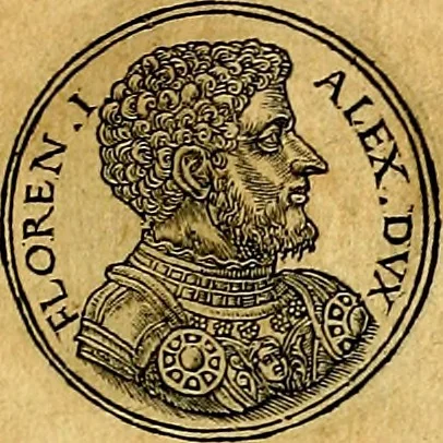 An illustration from Prontvario de le medaglie de piv illvstri, & fulgenti huomini & donne, dal pricipio del mondo insino al presente tempo.., 1553, leaf 418