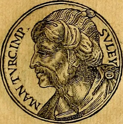 An illustration from Prontvario de le medaglie de piv illvstri, & fulgenti huomini & donne, dal pricipio del mondo insino al presente tempo.., 1553, leaf 420