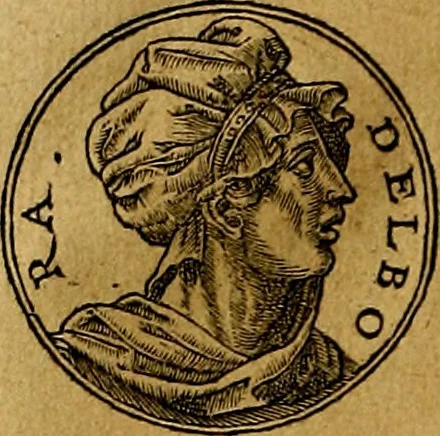 An illustration from Prontvario de le medaglie de piv illvstri, & fulgenti huomini & donne, dal pricipio del mondo insino al presente tempo.., 1553, leaf 45