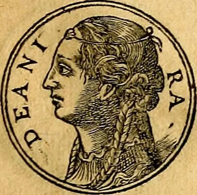 An illustration from Prontvario de le medaglie de piv illvstri, & fulgenti huomini & donne, dal pricipio del mondo insino al presente tempo.., 1553, leaf 48