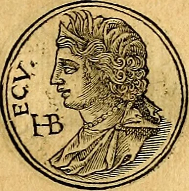 An illustration from Prontvario de le medaglie de piv illvstri, & fulgenti huomini & donne, dal pricipio del mondo insino al presente tempo.., 1553, leaf 52