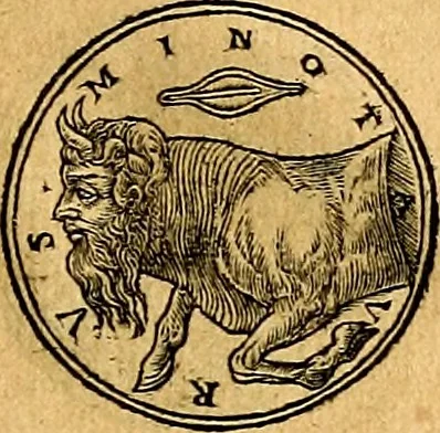 An illustration from Prontvario de le medaglie de piv illvstri, & fulgenti huomini & donne, dal pricipio del mondo insino al presente tempo.., 1553, leaf 54