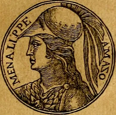 An illustration from Prontvario de le medaglie de piv illvstri, & fulgenti huomini & donne, dal pricipio del mondo insino al presente tempo.., 1553, leaf 56